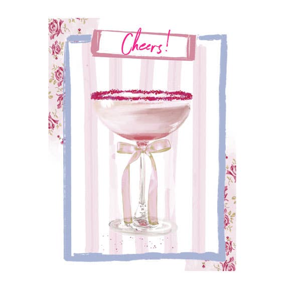 Rebecca Illustrated - Wholesale Stationery/Notecard Set - CHEERS COSMO - Note Card 2