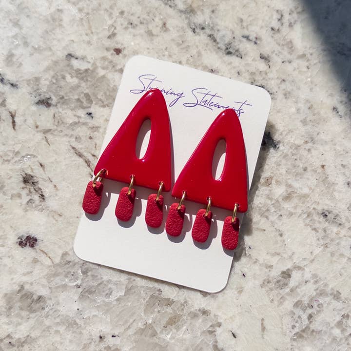 Stunning Statements - Wholesale Dangle Earrings - Trinity Clay Dangle Earrings 5