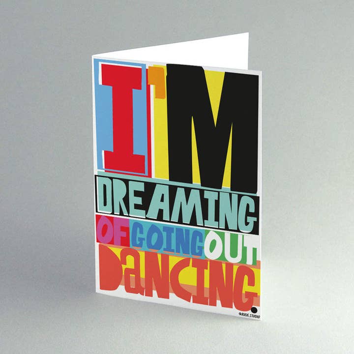 'Dancing' Card for wholesale by RUDE