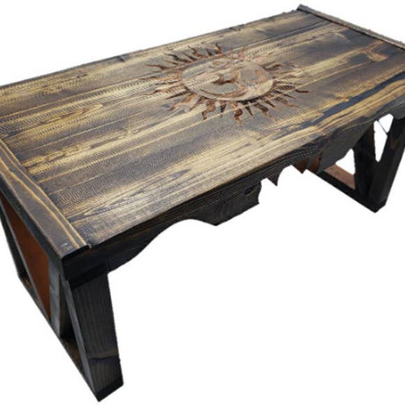 Om Sun Altartisch für den Großhandel von Lotus Design Store LLC