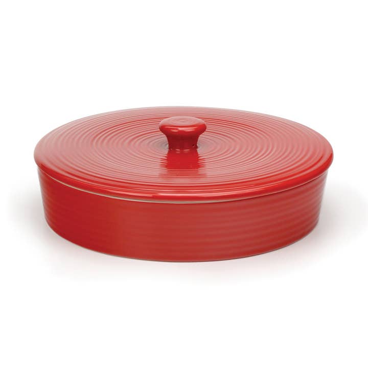 Tortilla Warmer - 10In - Stoneware - Red for wholesale by RSVP International