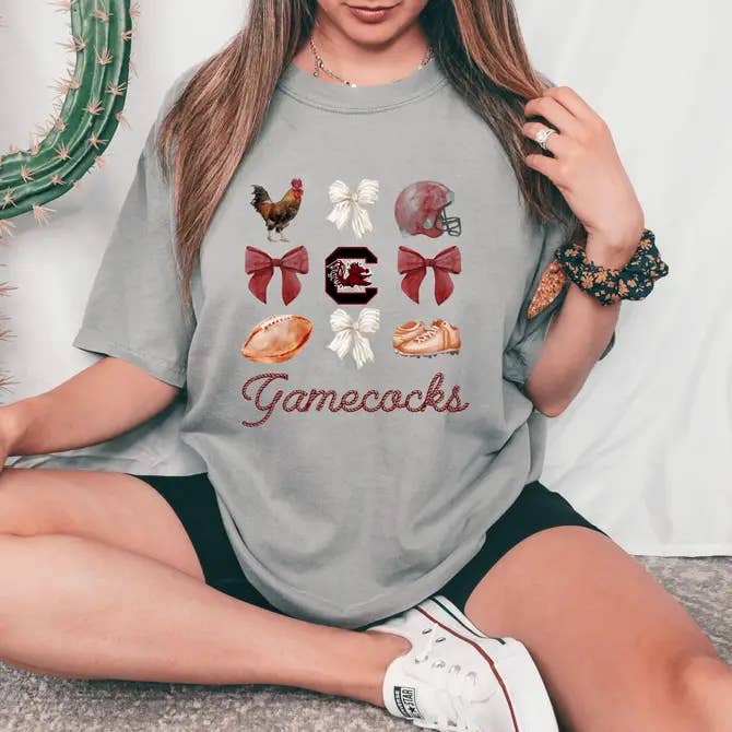 Gamecocks Rope Coquette - Transfert DTF pour la vente par Simply You Customs
