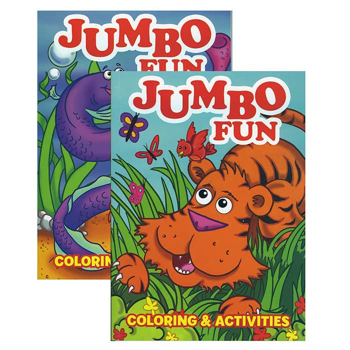 Luna Office Supply - Everyday Essential - Wholesale Coloring Book - Kids & Baby - Jumbo Fun Coloring and Activity Book