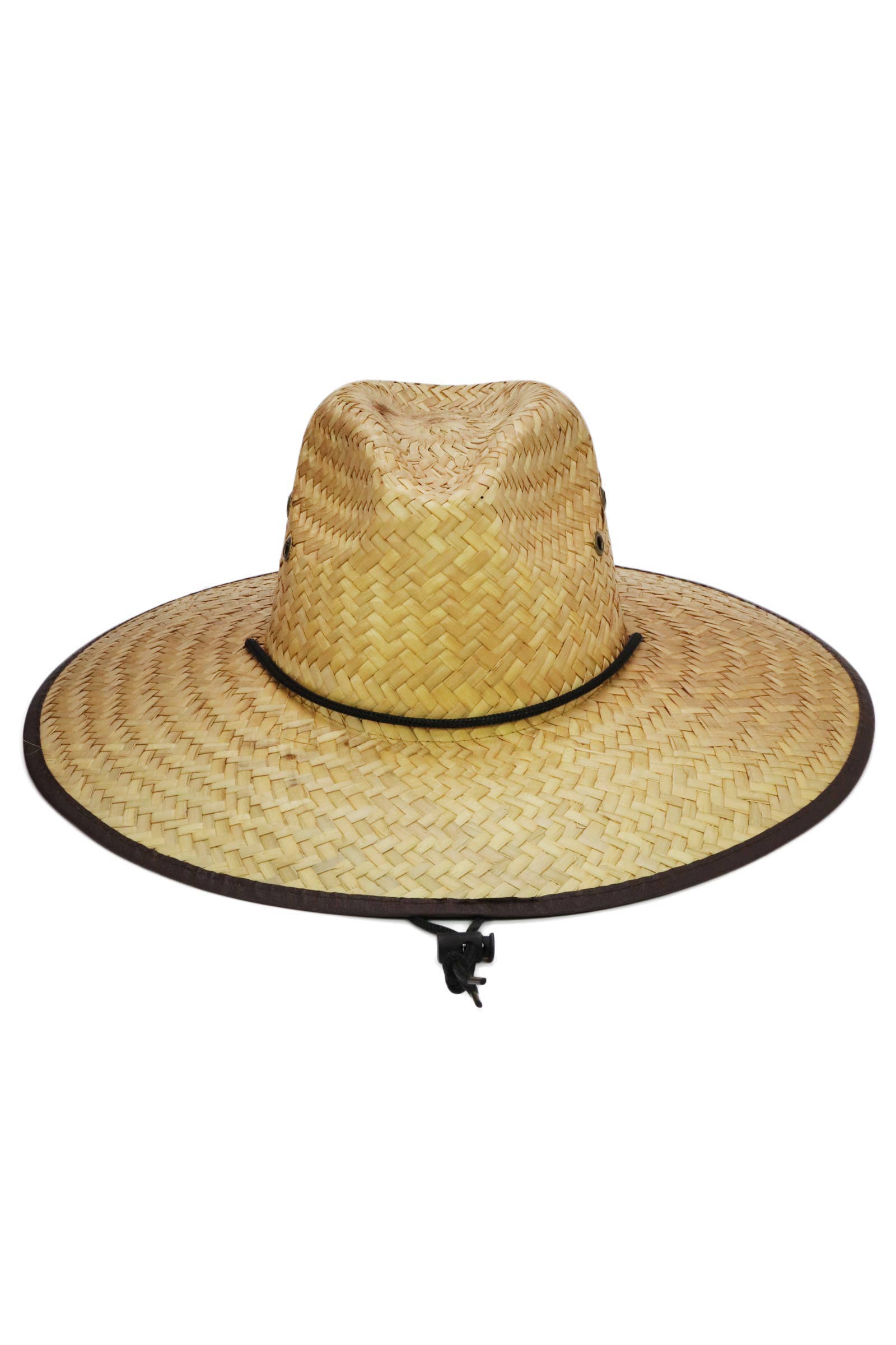 Cap Zone – Engroshandel Stråhat – unisex – Tycoon Eyelet Vegansk Læder Strå Livredderhat4