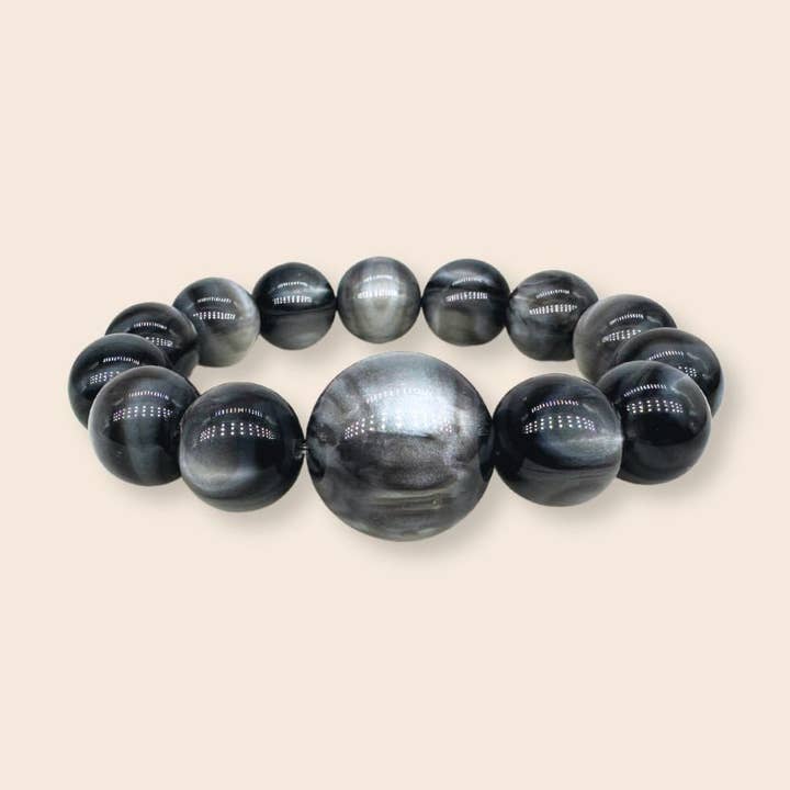 Édition Limitée : Bracelet en perles de marbre pour la vente par Coloristers