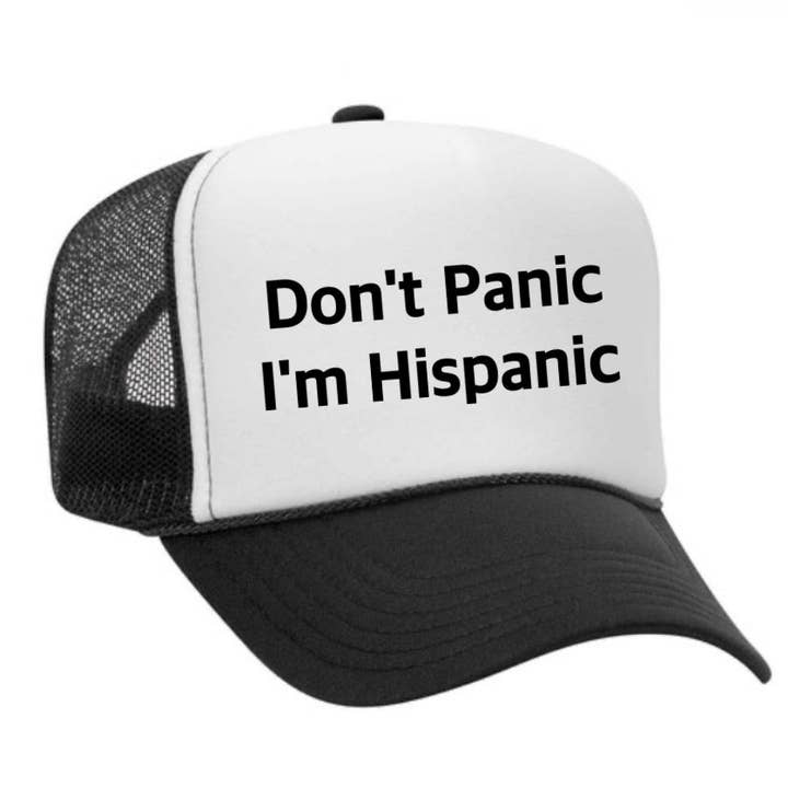 Inappropriate Trucker Hats – boné - Unissexo por atacado – Não entre em pânico, eu sou hispânico Chapéu Trucker