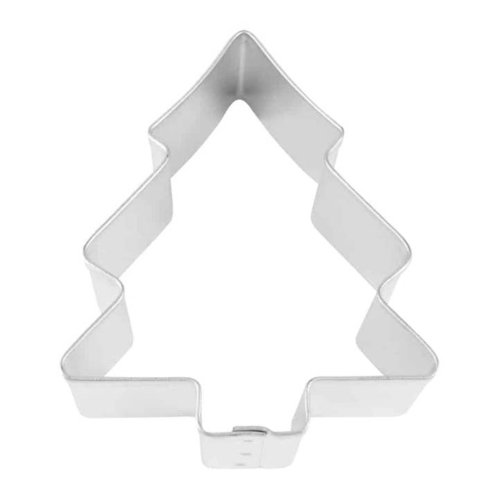 R&M International - Wholesale Cookie Cutter - Tree Snow Covered Cookie Cutter (3.5")