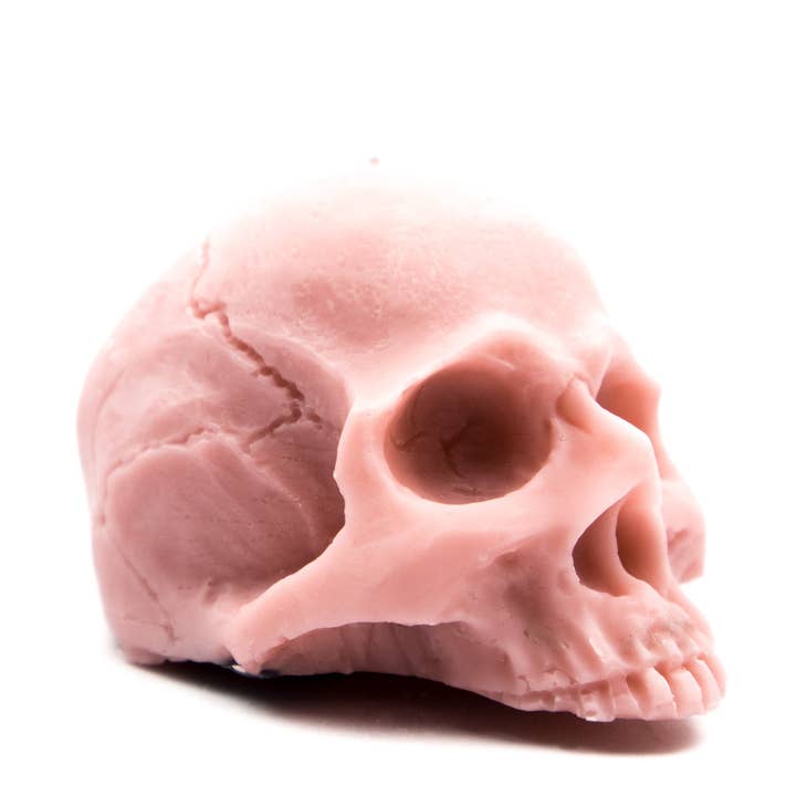 A Pleasant Thought - Wholesale Novelty Candle - Half Skull | Pillar Candle11