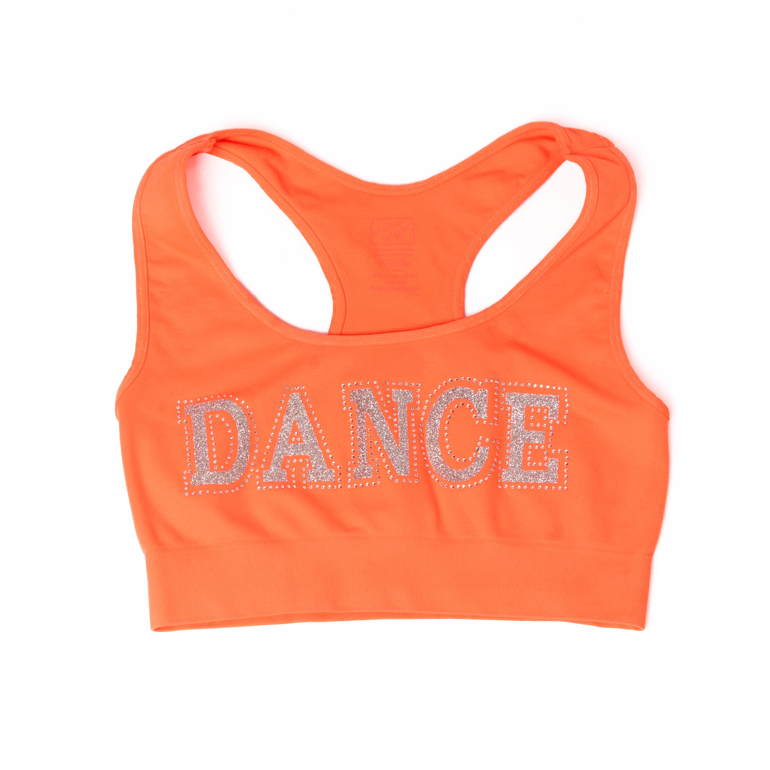 Malibu Sugar - Wholesale Sports Bra - Kids - Sports Bra With Dance Embellishment Girls One Size8