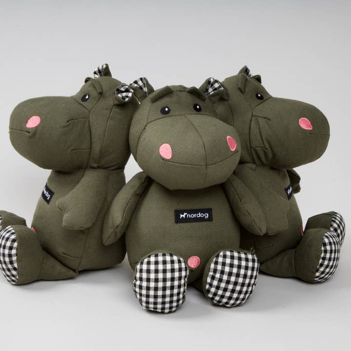 Nordog - Vendita all'ingrosso Peluche - Cani - Henny L'ippopotamo Olive4