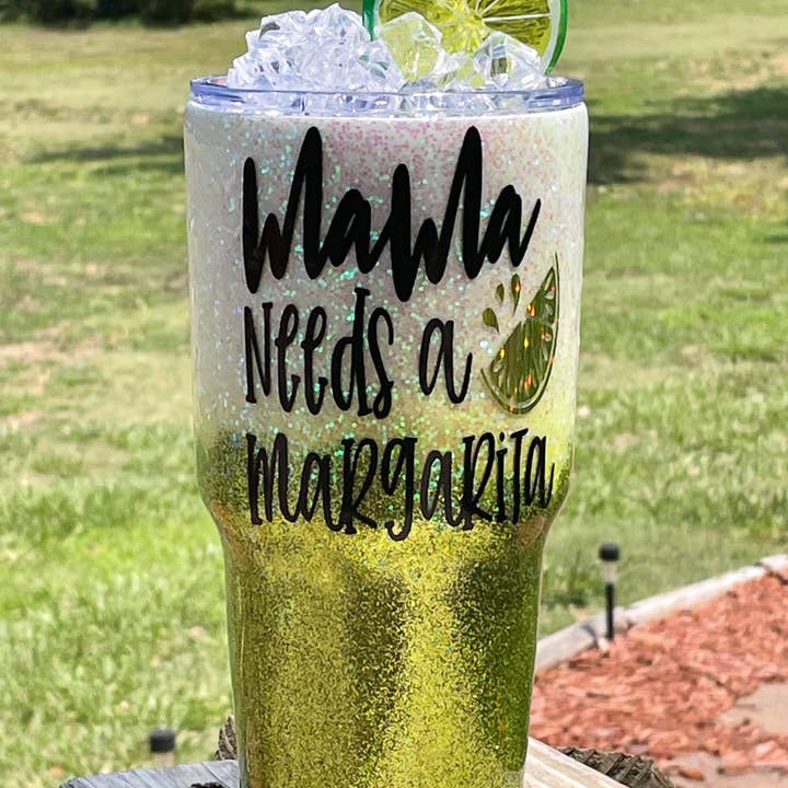 Bicchiere da ghiaccio Mama Needs Margarita per la vendita all'ingrosso da parte di Farm Life Crafting