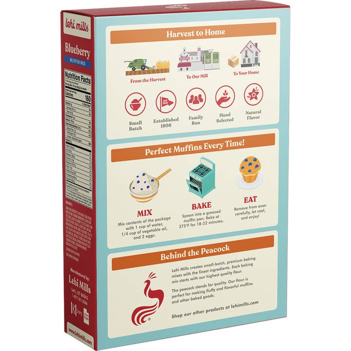 Lehi Mills - Wholesale Muffin Mix - Blueberry Muffin Mix