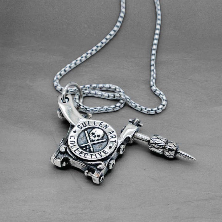 Tattoo Machine Pendant for wholesale by Sullen Clothing