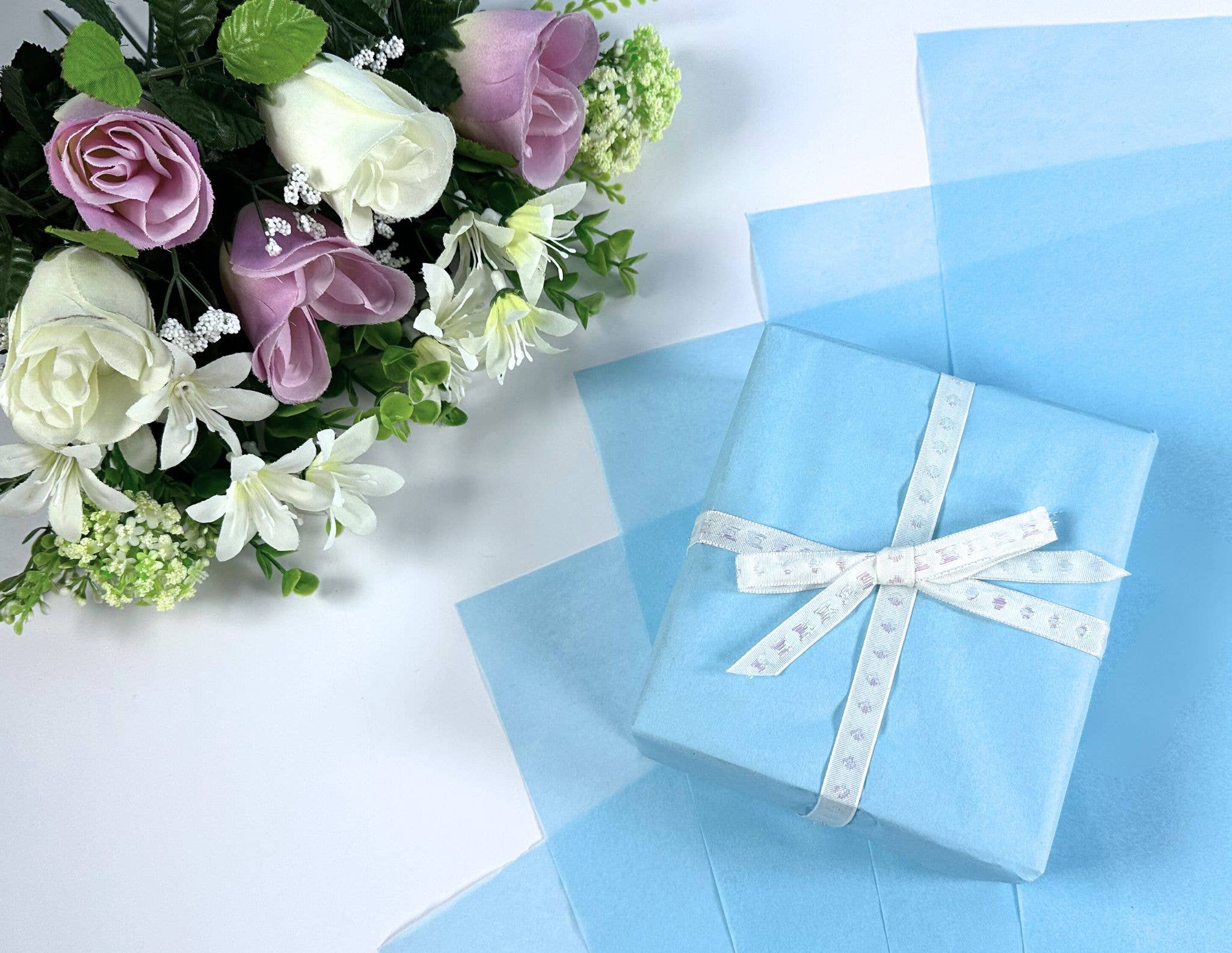 Carnival Papers – Großhandel Seidenpapier – Blaues Seidenpapier Himmel - 25 Blätter | Öko-Verpackung0