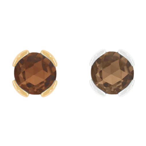 Kigge-bøh – Røget Kvarts Glød – 14K Guld Trådløs Ende for engroshandel hos Piercing-zone