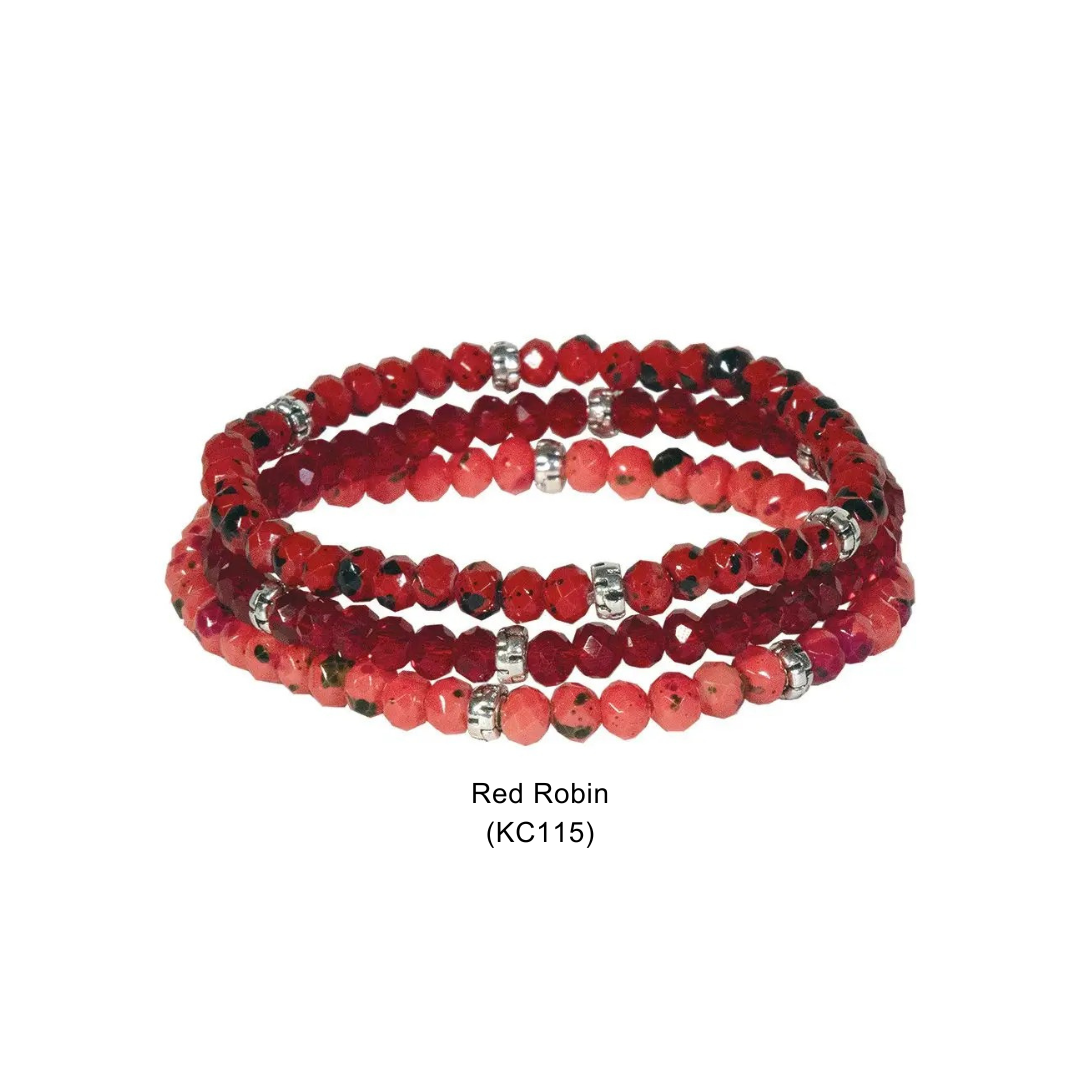 My Fun Colors - Wholesale Beaded Bracelet - Kids - Kids Crystal Girls Stretch Bracelets, Set 311