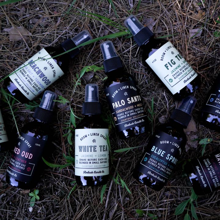 Ambush Candle Co. - Wholesale Room & Linen Spray - Fig Tree | Jasmine + Bamboo 4oz Room + Linen Spray2