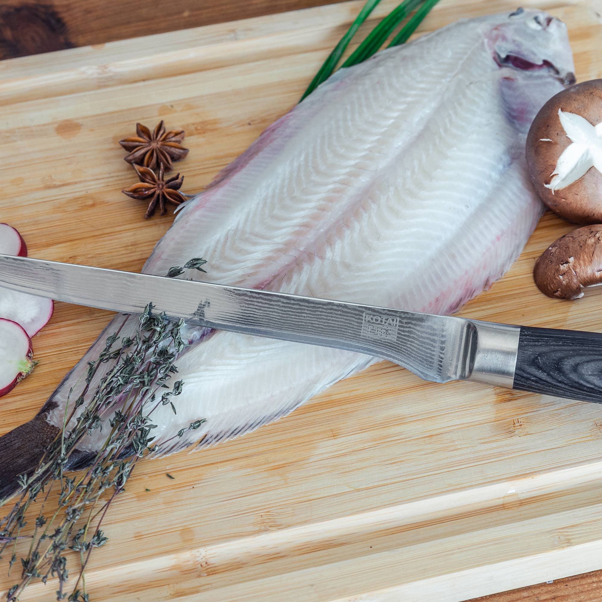 KOTAI - Wholesale Kitchen/Utility Knife - Kitchen Knife - Damascus Fillet Knife2