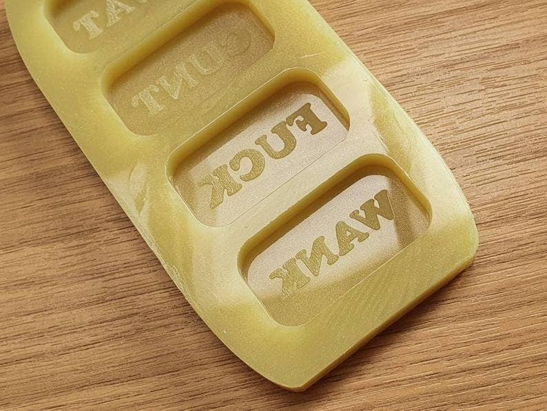 Mr Resin - Wholesale Craft Supplies - Swear Word / Naughty / Foul Language Wax Melt Silicone Moulds - HB Style Size2