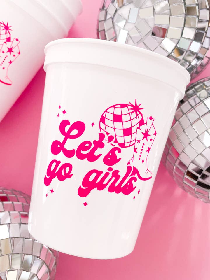 Let's Go Girls Stadium Cups for wholesale by Rock Paper Scissors