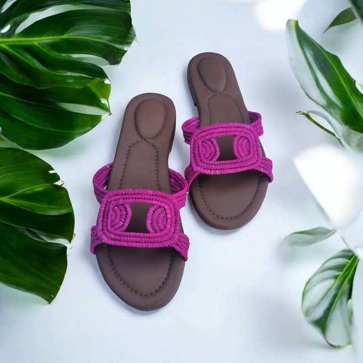 Woven Raffia Sandals for Women with Comfortable Fit for wholesale by Berberparadise