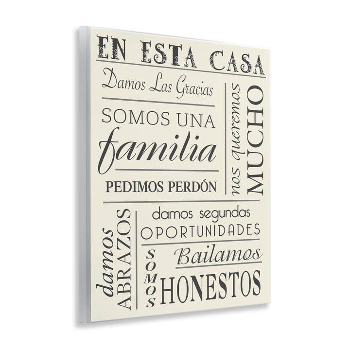 Stupell Industries - Wholesale Wall Sign - En Esta Casa Familia - Unframed Wall Art3