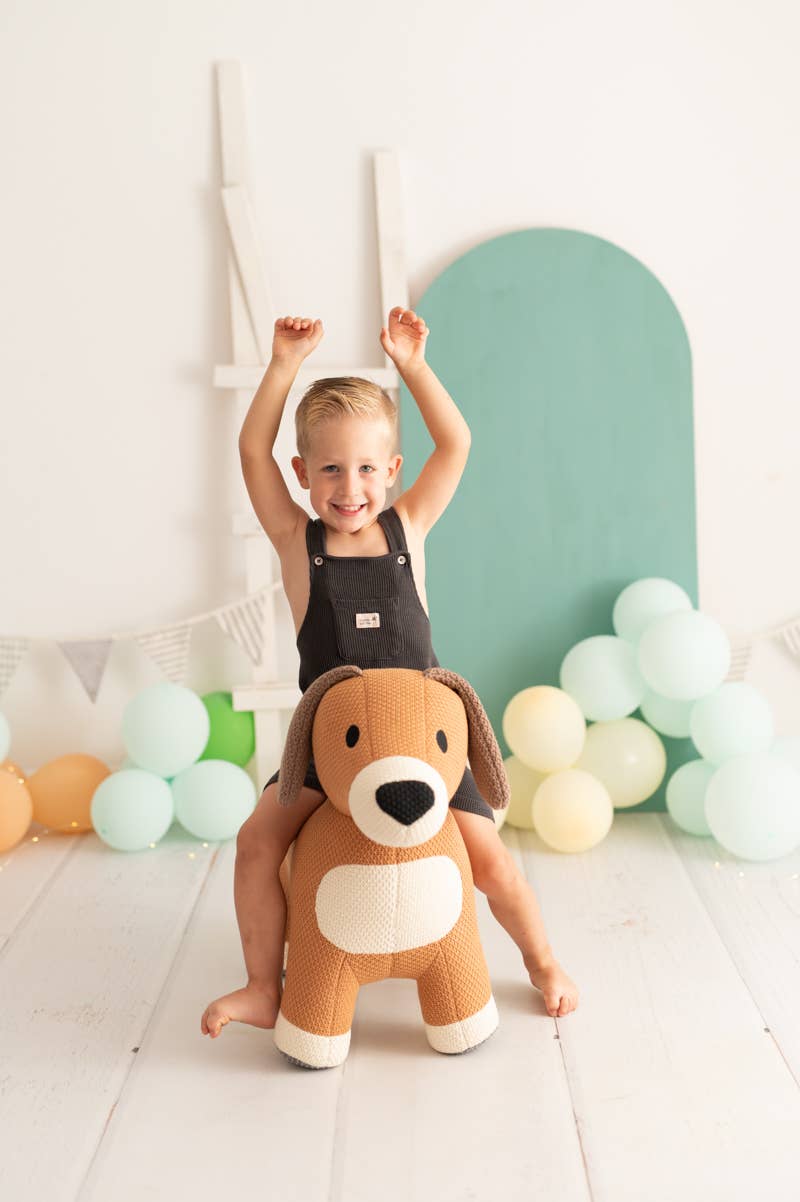 Crochetts - Wholesale Stuffed/Plush Toy - Kids & Baby - 100% COTTON BROWN MAXI DOG PLUSH1