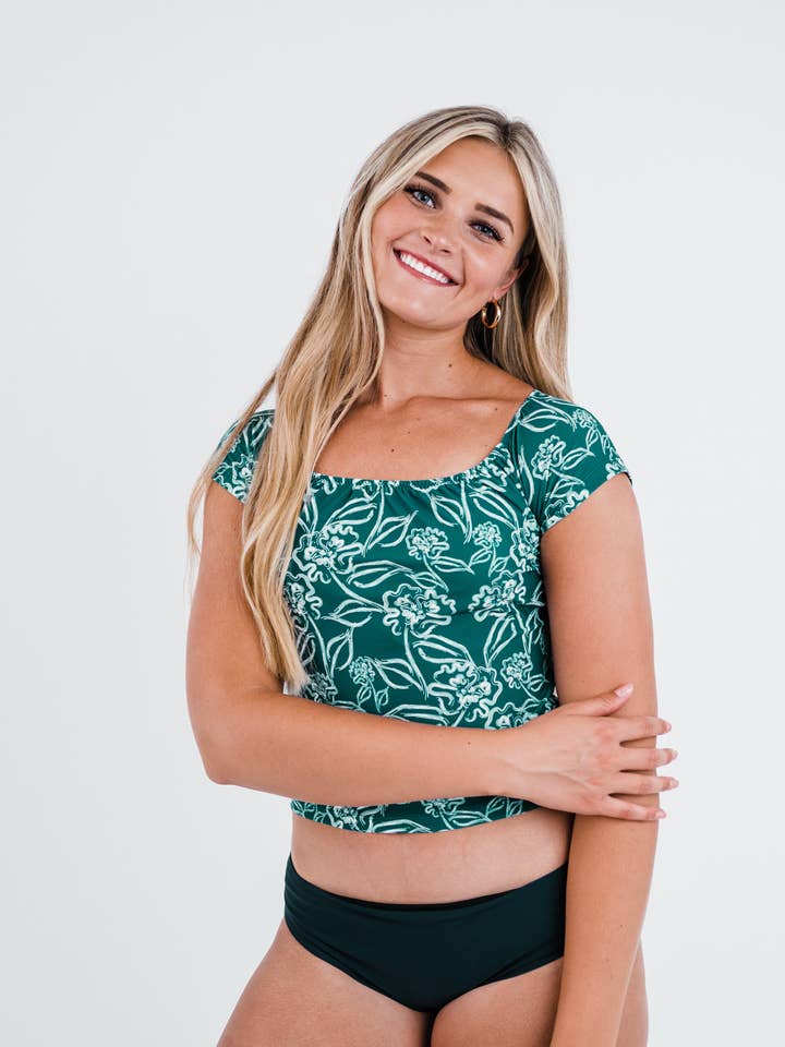Calypsa - Wholesale Swim Top - Women's - Zoey Crop Swim Top