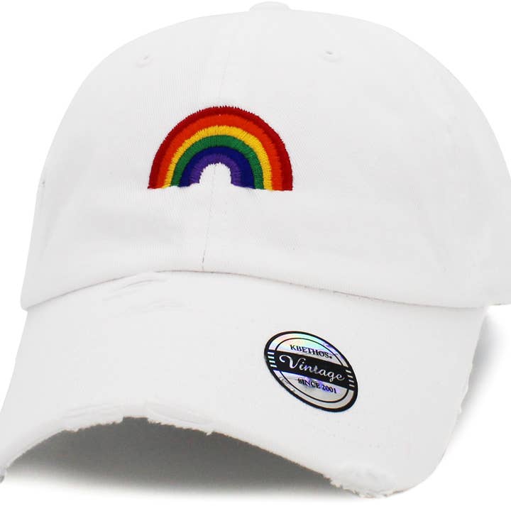 KBETHOS - Wholesale Baseball Cap - Unisex - Pride Rainbow Vintage Dad Hat5