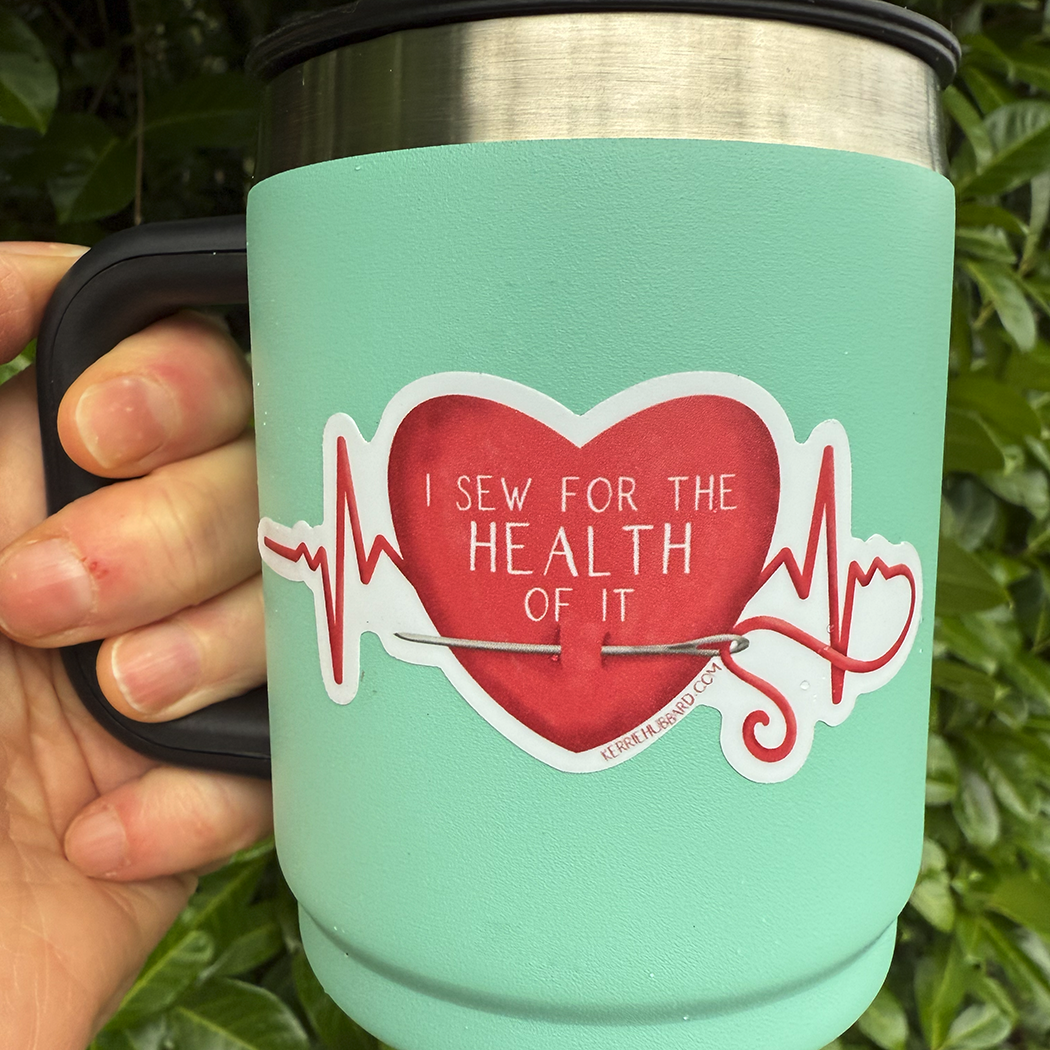 Kerrie Hubbard Design - Wholesale Sticker - SW-For the Health of It1