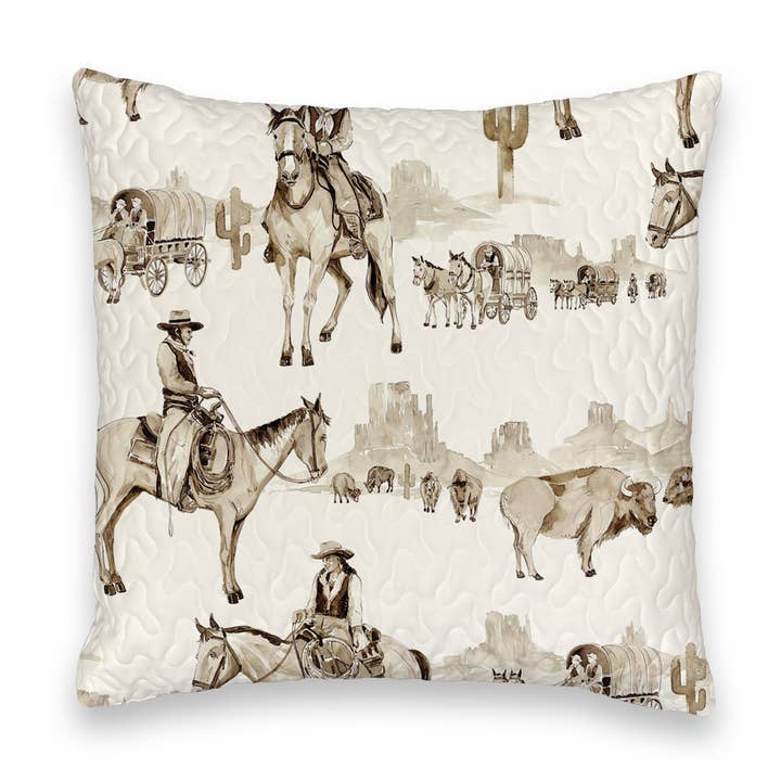 Elise Trail Brown 20" Pillow for wholesale by Ida Mae Home