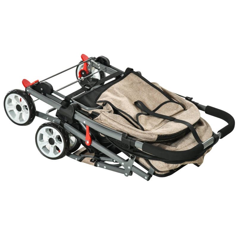 Furr-Baby Gifts - Wholesale Pet Carrier - Cat/Dog - Pet Foldable Travel Carriage Stroller with Reversible Handle13