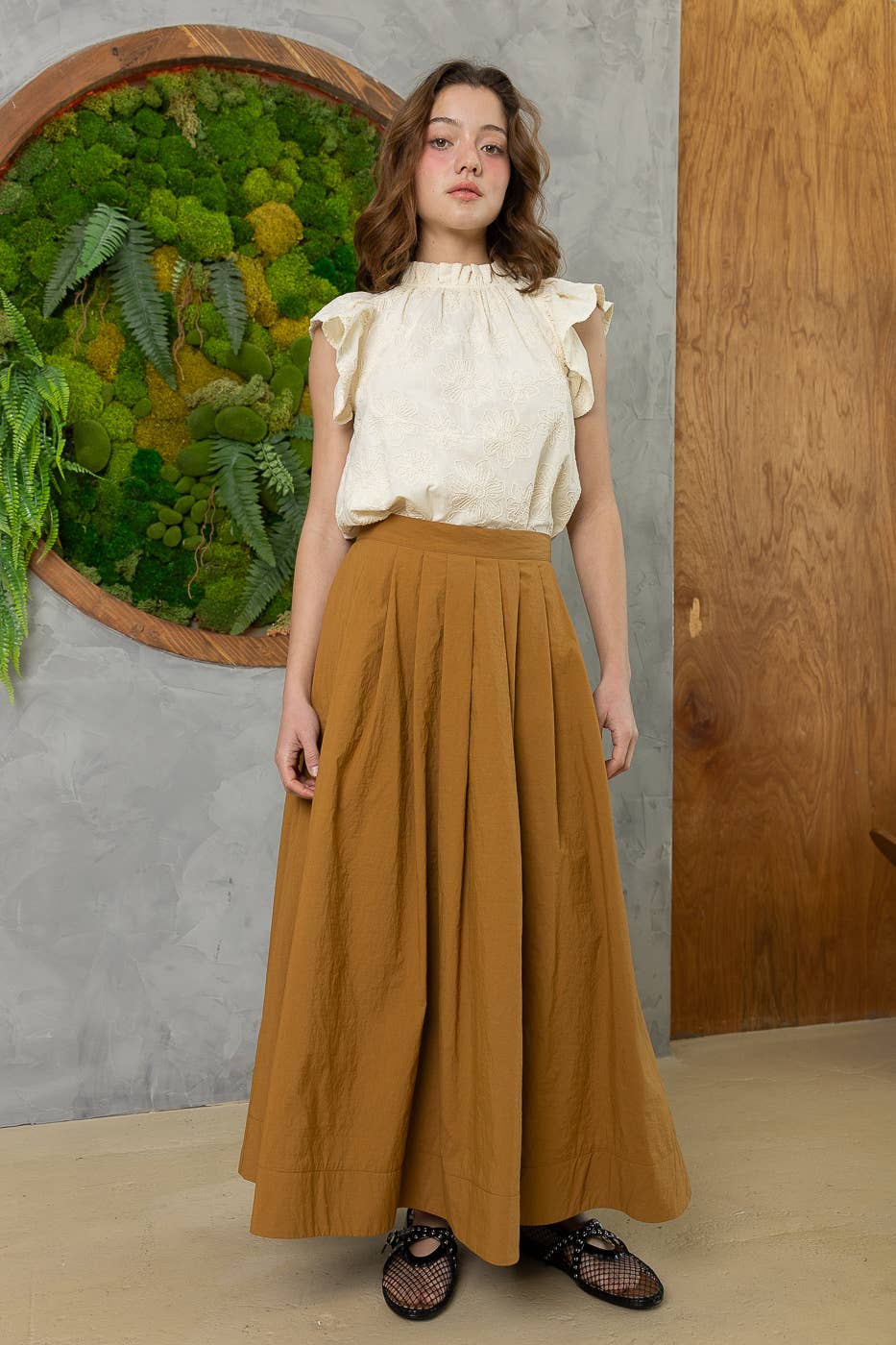 Heyson - Wholesale Skirt - Women's - JOS1020 Elegant Pleated Midi Skirt8