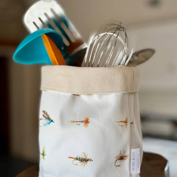 Fishing Flies - Pot Bag | Desk Organiser for wholesale by Susel & Co