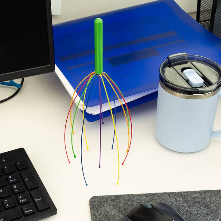 Kikkerland Design Inc - Wholesale Head Scratcher/Massager - Head Massager Color2