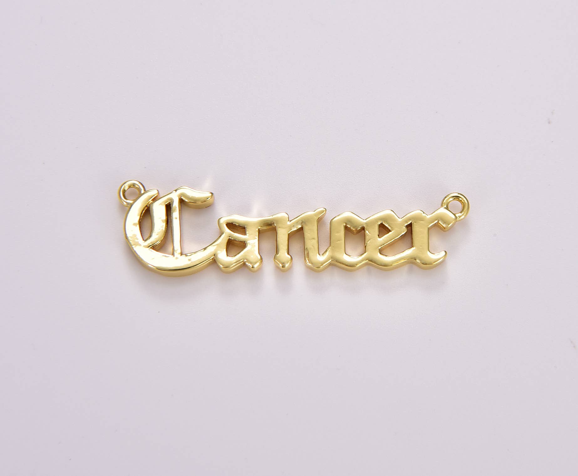 Beads Creation – wholesale Individual charm/pendant – Old English Font Astrology Zodiac Charms Connector, CN4398