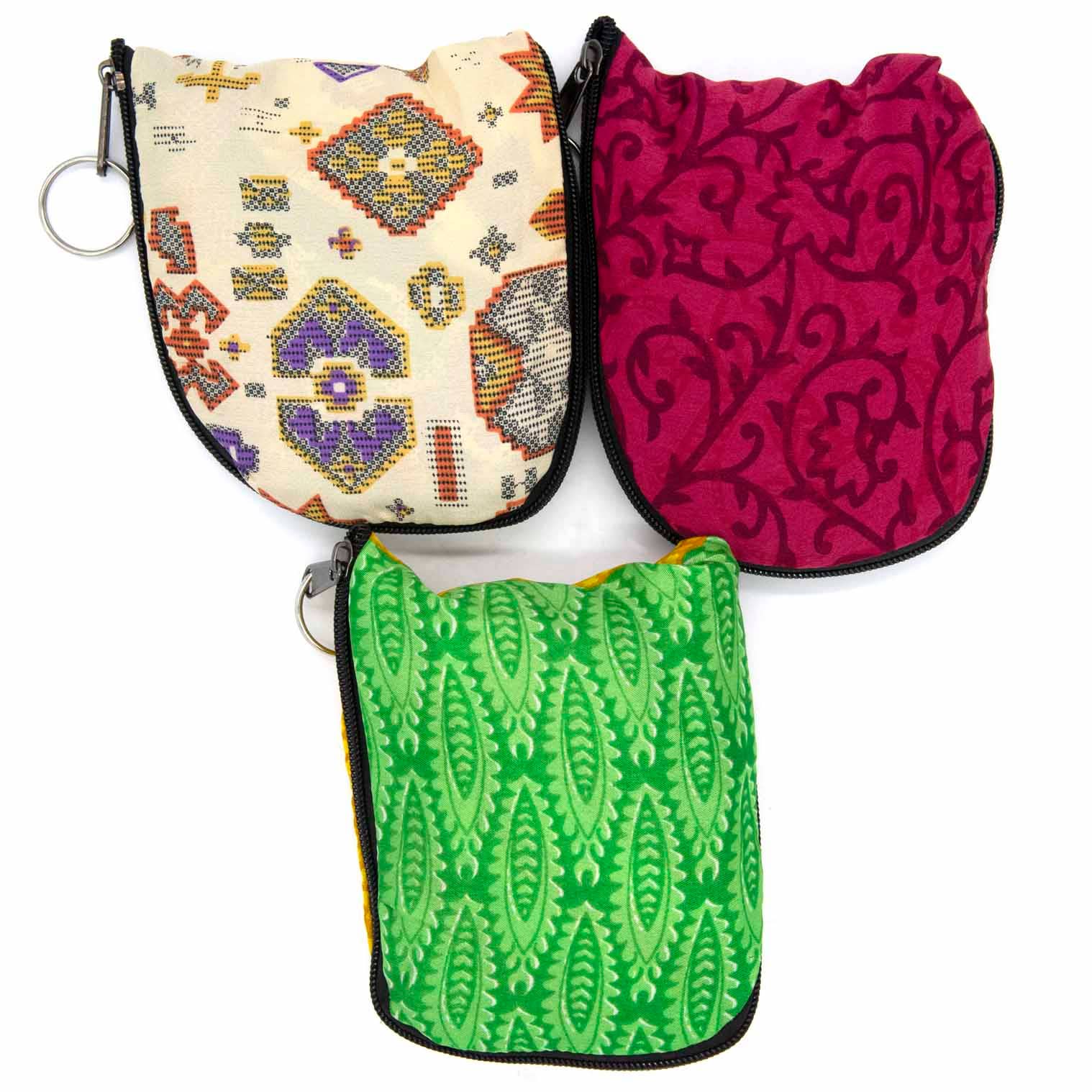 Multi Recycled Sari Sadhu Bag for wholesale on Faire5