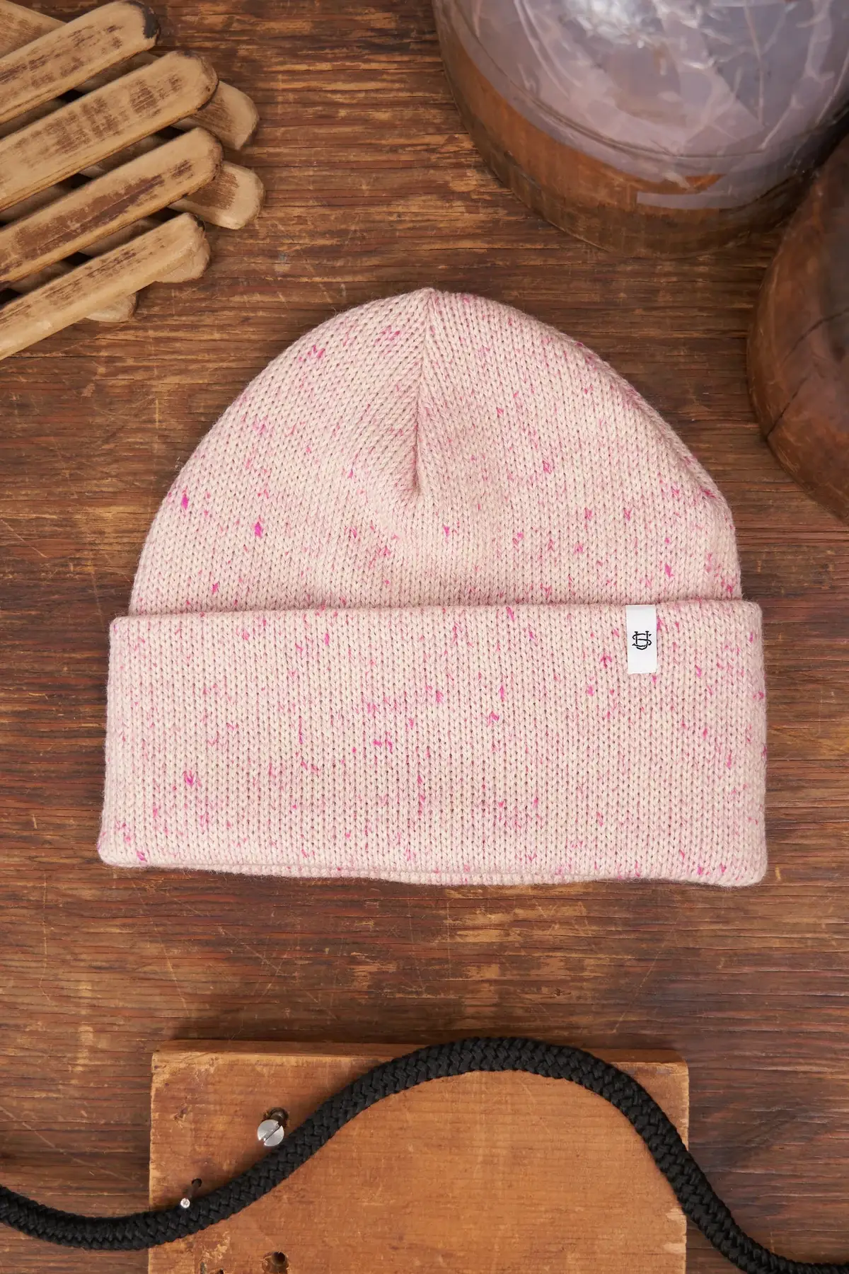 Upstate Stock - Wholesale Beanie - Unisex - Cherry Blossom Tweed Ragg Wool Beanie1