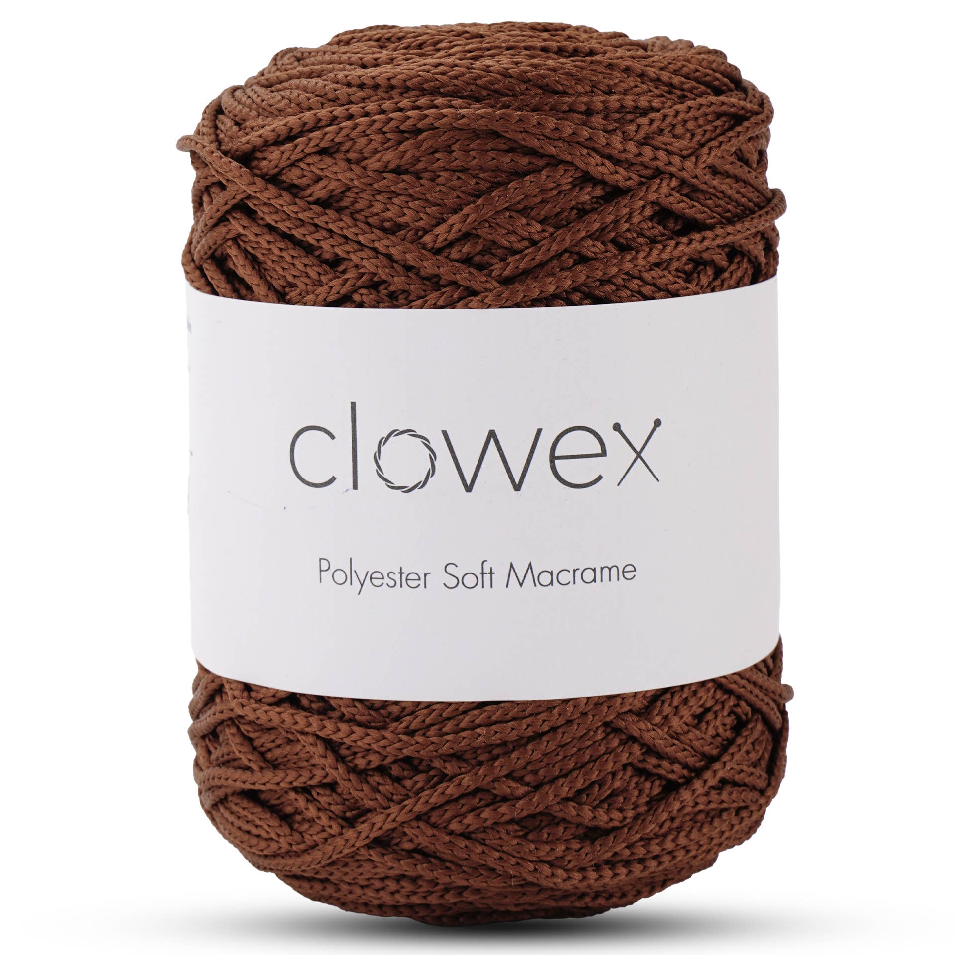 Clowex Textile LLC - Vente Fils à tricoter - Corde Macramé Douce en Polyester 2,5 mm, Fil de Corde Tressé Coloré22