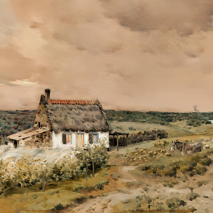 Seaside Cabin - Fine Art Canvas Print for wholesale by Maple Hill by Karen