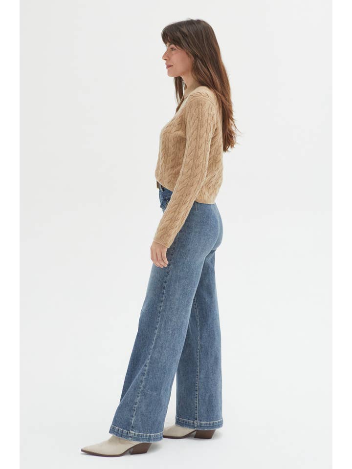 Campell High Rise Jean, Traditional Vintage Worn for wholesale on Faire