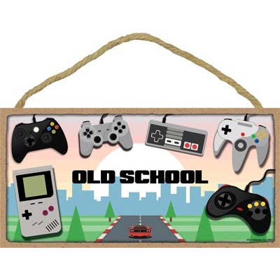 Old School Kids Themed Wood Plaque for wholesale by SJT Enterprises, Inc.