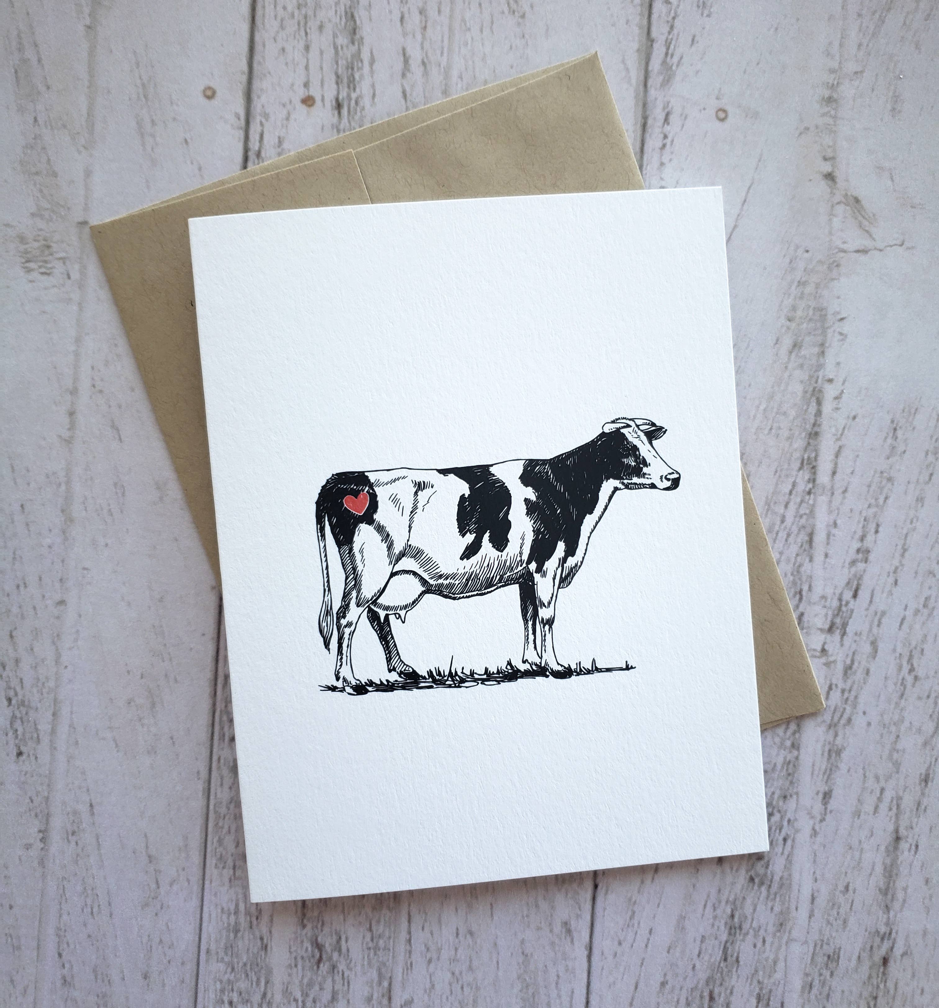 Cocklebur & Co. - Wholesale Stationery/Notecard Set - Farm Animal Valentine’s Notecards15