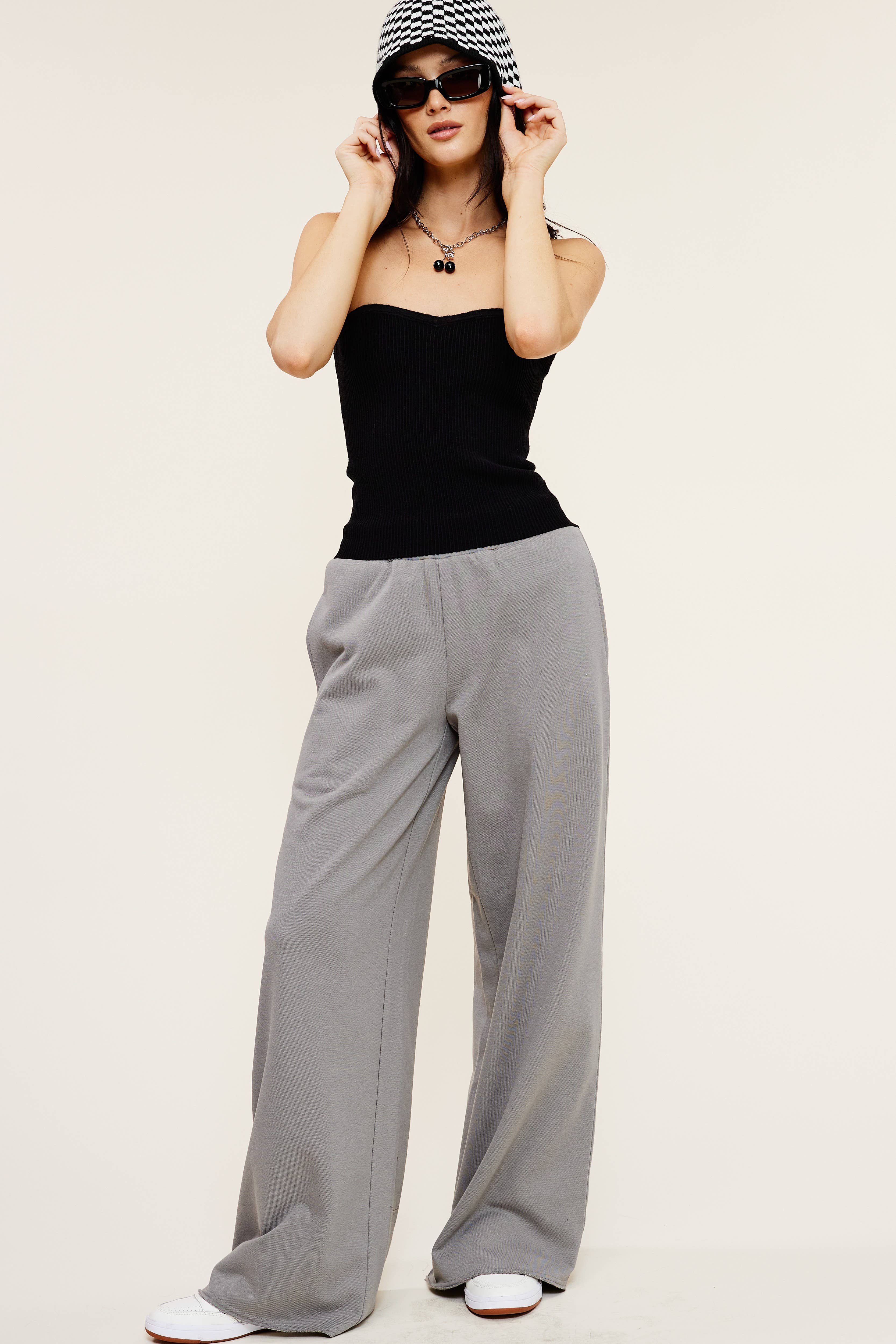 Mimosa - Wholesale Lounge Sweatpants/Joggers - Women's - Wide Leg Cotton Jogger Sweatpants26