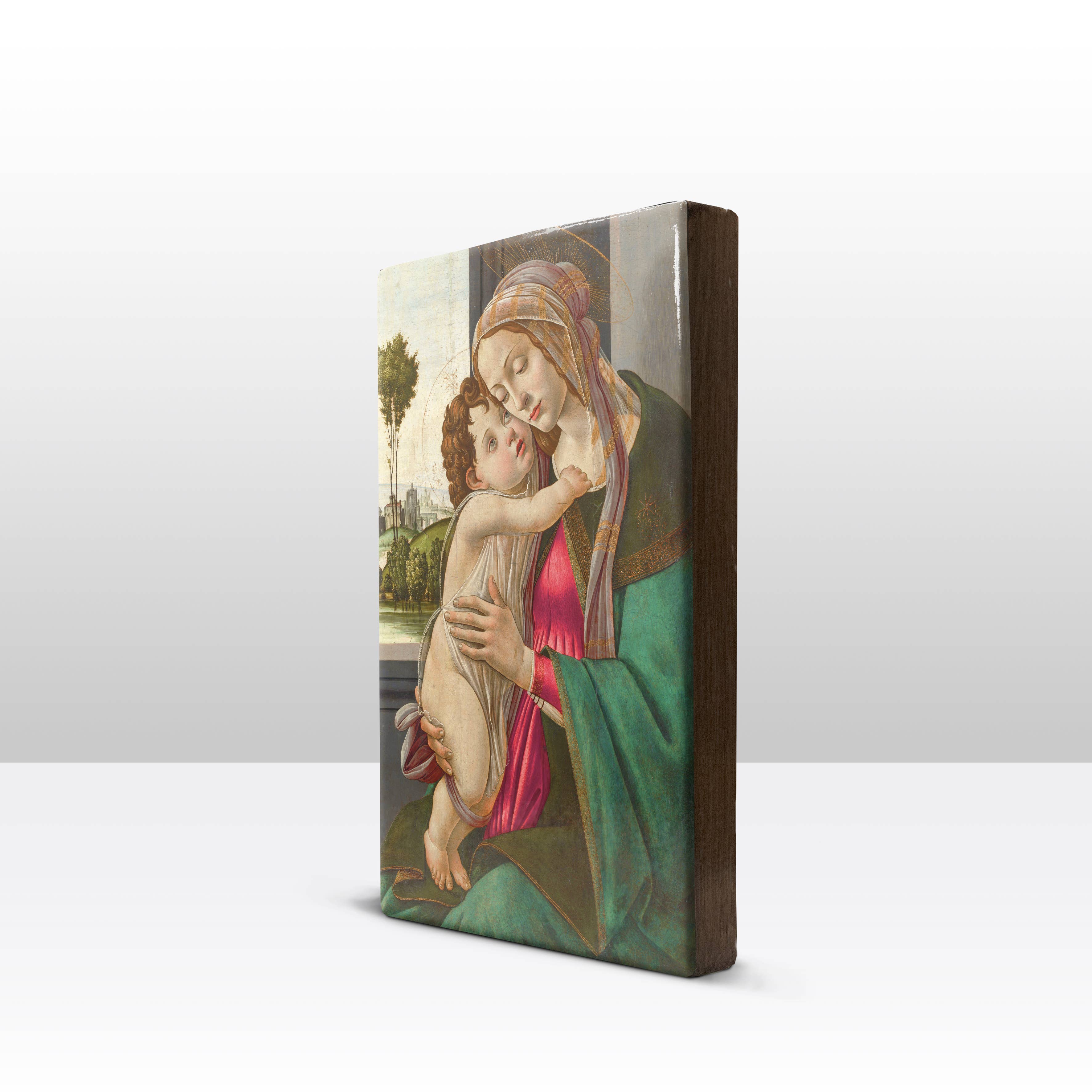 Laqueprint – wholesale Konsttryck – Laqueprint - Madonna med barnet av Sandro Botticelli2