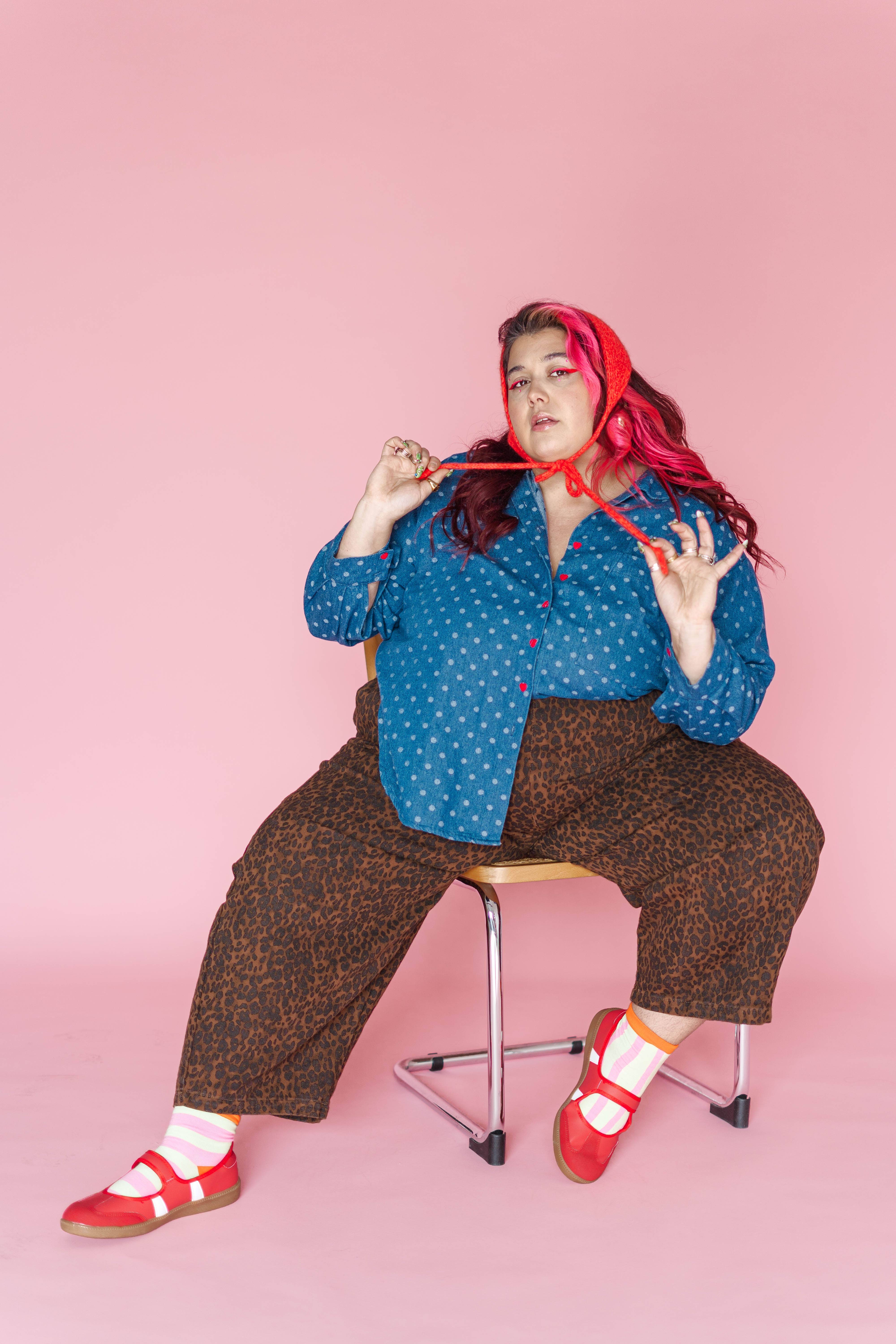 Nettle Studios - Wholesale Pants - Women's - Size Inclusive Gender Neutral Leopard Twill Balloon Pant4