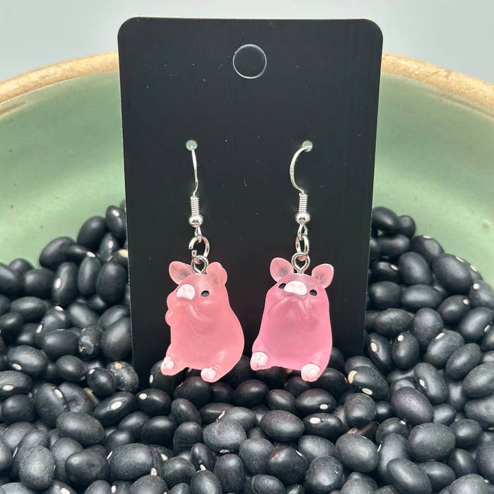 Here Piggy Piggy Earrings set for wholesale by Crooked Halo