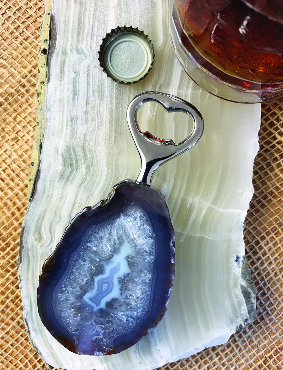 Rock Paradise - Wholesale Bottle/Wine Opener - Natural Stone Bottle Opener Citrine, Agate, Rose and Crystal7