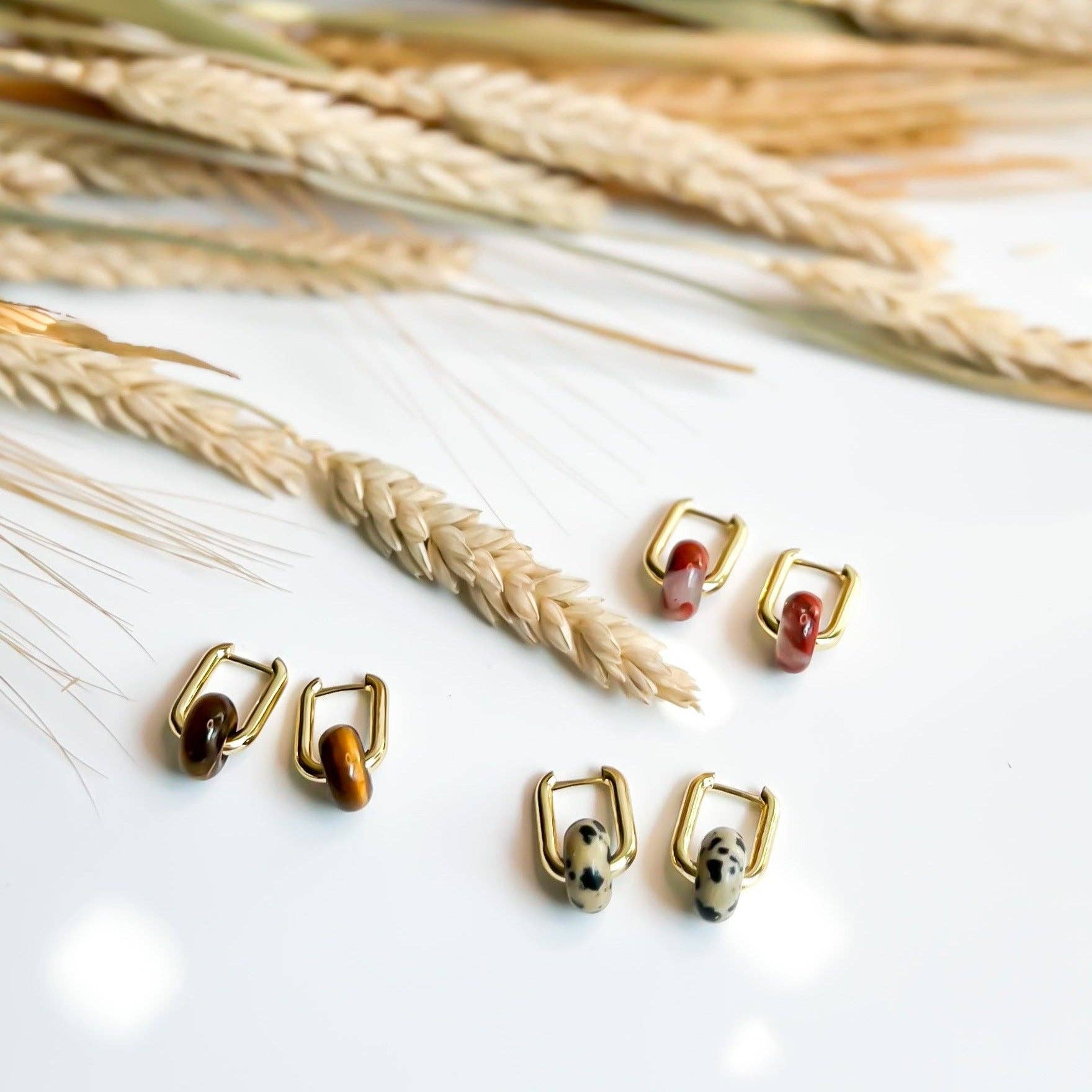 Natalie Clare Collections - Wholesale Hoop Earrings - Tiger's Eye Hoops3