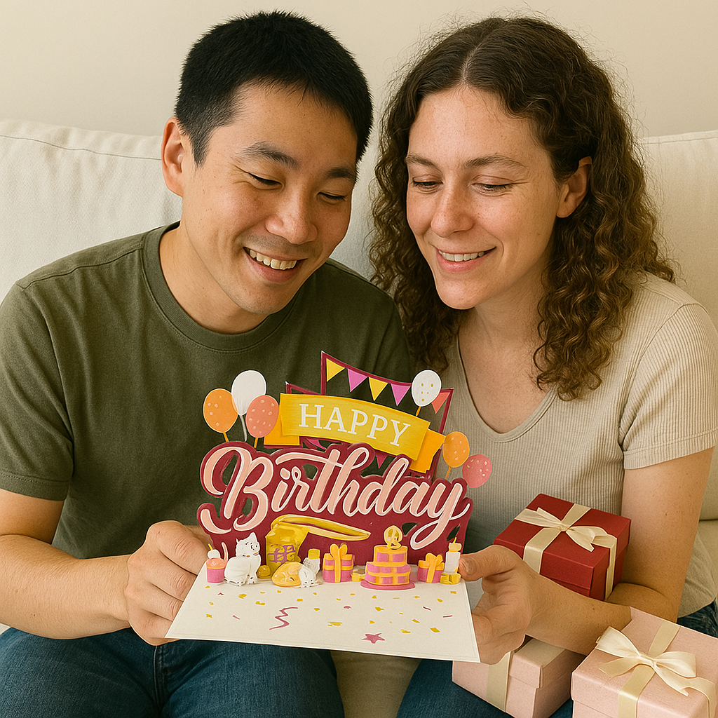 The Paper Mix – wholesale Birthday card – WOWPOP Cat-astrophic Fun CARD, 3D Pop Up Card, Handmade1